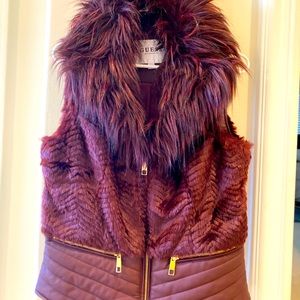 Guess Vest Faux-Fur Vest